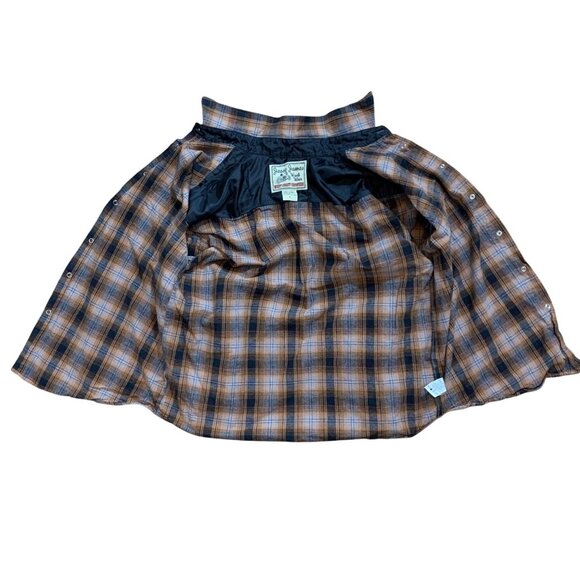 Jesse James Workwear West Coast Choppers Mens Plaid Snap Button Flannel Shirt L - Picture 2 of 11